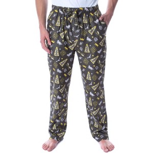 Harry Potter Adult Men's Quidditch House Pajama Pants - 4 Houses Available - 1 of 4