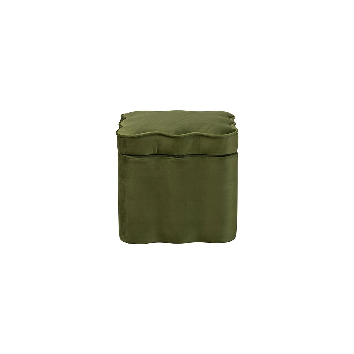 bali & pari,Baxton Studio Paulina Velvet Storage Ottoman, Scalloped - thumbnail 10