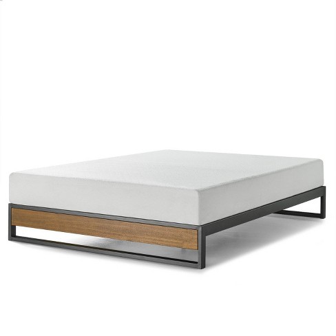 Queen 10 Suzanne Platforma Bed Frame Without Headboard Black Zinus Target