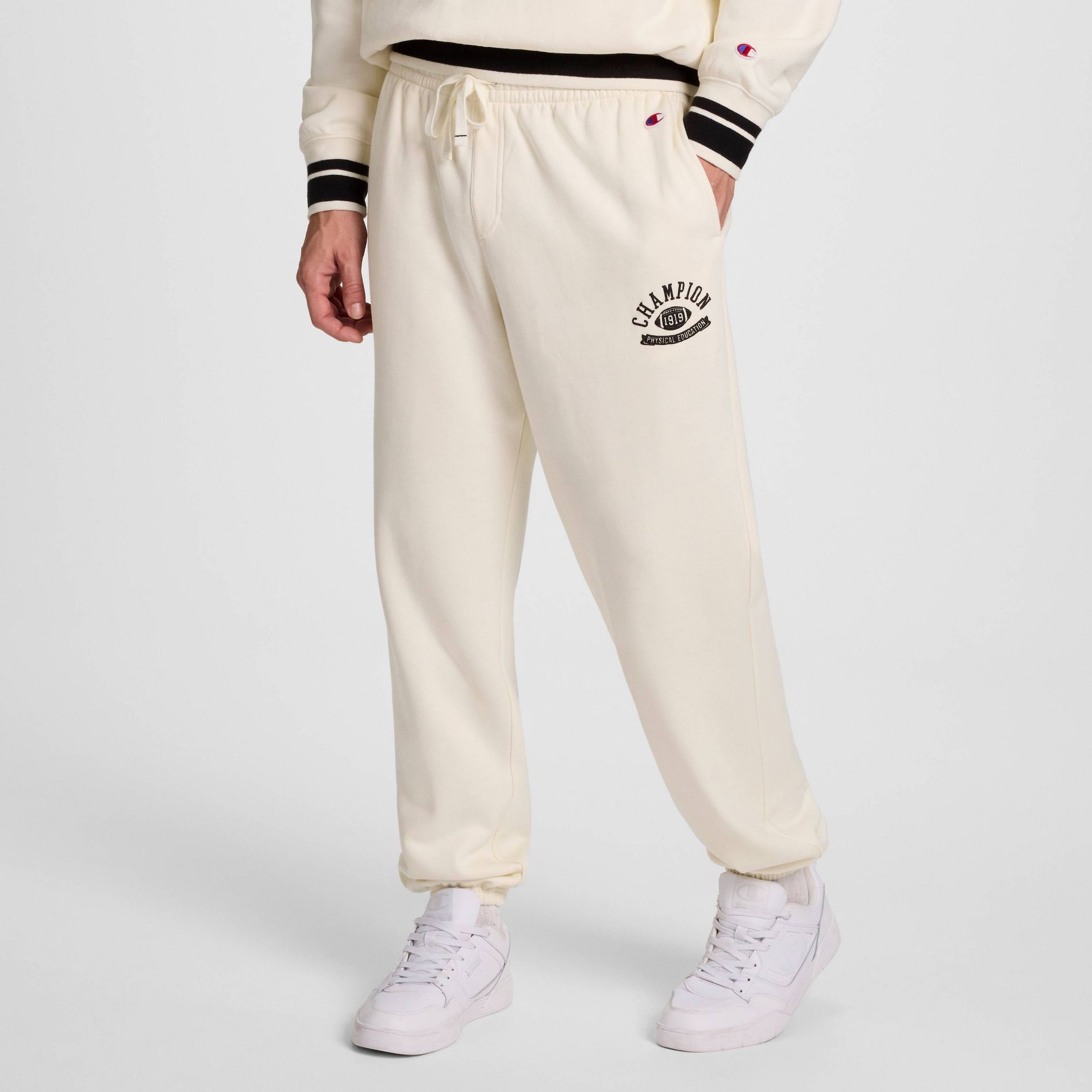 Champion Men's Sweatpants - Light Off-White M