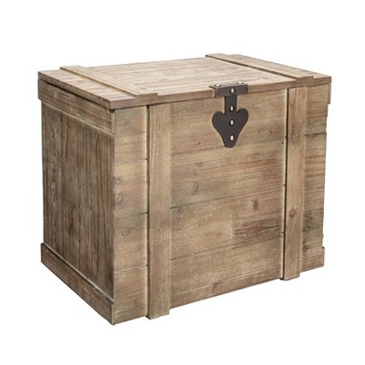 Household Essentials Antiqued Decorative Trunk Large : Target