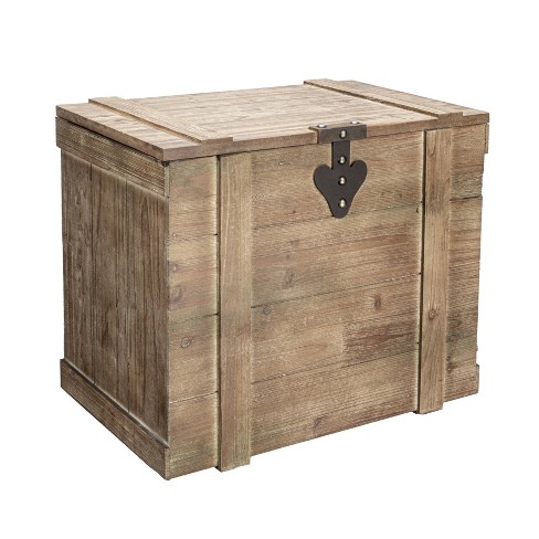 Household Essentials Antiqued Decorative Trunk Large Multicolored Storage Trunk For All Ages 24.75 X 16.25 X 20.88 Target