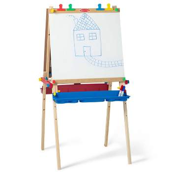 Kinder King 3 in 1 Kids Art Easel w/Storage, Double-Sided Magnetic  Whiteboard & Chalkboard, Dry-Erase Board w/Paper Roller, Toddler Children  Standing