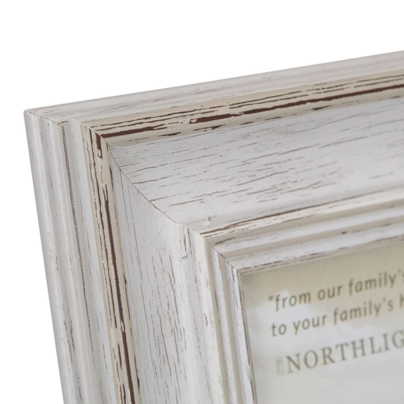 Northlight 5" x 7" Weathered Finish Photo Picture Frame - White, 5 of 6