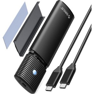 ORICO M.2 NVMe SATA SSD Enclosure Adapter Tool-Free, USB C 3.2 Gen 2 10Gbps NVMe, 5Gbps NGFF SATA PCIe M-Key(B+M Key) - 1 of 1