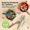 3-Pack Prep Baby Spoons, Silicone Baby Utensils for Self Feeding 6-24 Months, All Stages Baby Feeding Set, BLW Toddler Spoons - 2 of 4