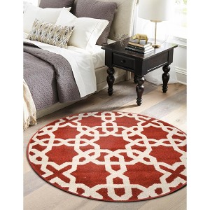 Unique Loom    Trellis Charlotte Area Rug - 1 of 4