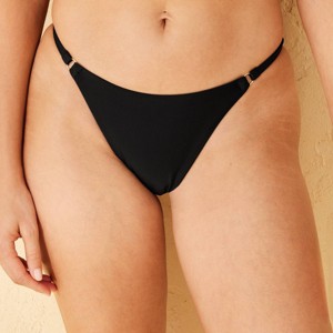 Women's Ring Detail High Leg Extra Cheeky Bikini Bottom - Shade & Shore™ - 1 of 4