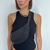Adornia Black Sporty Adjustable Moon Bag - 3 of 4