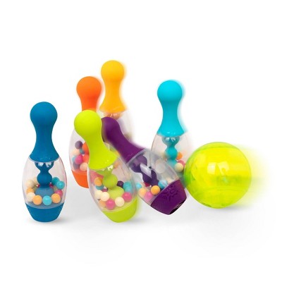 plastic bowling set target