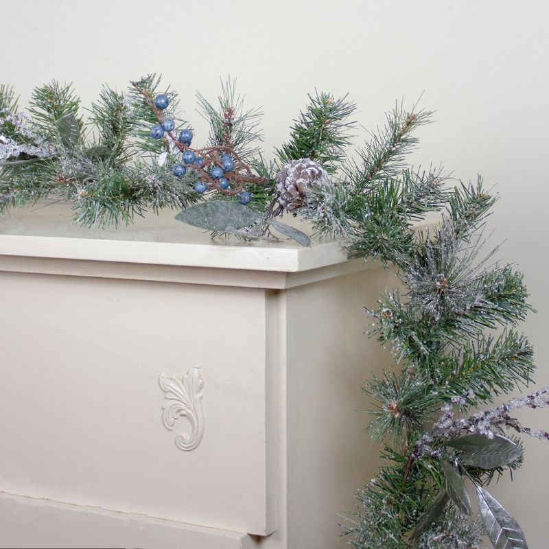 Northlight 6' x 10" Unlit Mixed Pine, Blueberries and Pine Cone Artificial Christmas Garland, 5 of 7