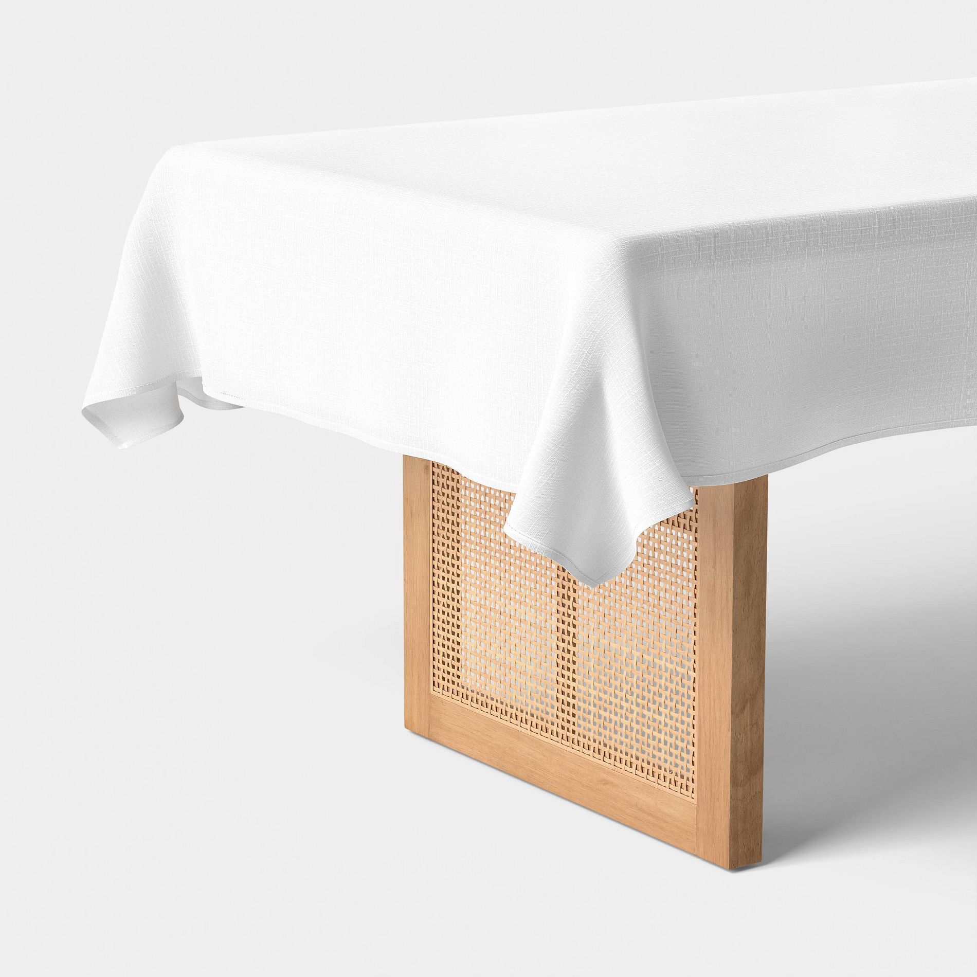 104"x60" Tablecloth White - Threshold™