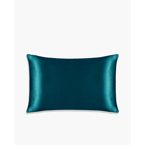 Mommesilk 22 Momme Silk Pillowcases Zippered - Dark Teal , Queen : Target