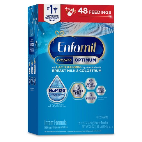 Enfamil NeuroPro Baby Formula, Milk-Based Infant Nutrition, MFGM* 5-Year  Benefit, Expert-Recommended Brain-Building Omega-3 DHA, Exclusive HuMO6  Immune Blend, Non-GMO, 28.3 oz​ 