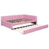 Whisen Elegant Design Full XL Size Upholstered Tufted Button Platform Bed with Twin XL Trundle - 4 of 4