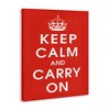 Stupell Industries Keep Calm And Carry On Red Phrase, 16" x 20" - 3 of 4