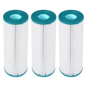 Hurricane Filters Advanced Spa Filter Cartridge Replacement Compatible for Unicel C-4325, PA225, Filbur FC-1220, Hayward MicroStar-Clear C225, 3 Pack - 1 of 4