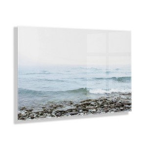 23" x 31" Waving by Emiko and Mark Franzen Floating Acrylic Wall Canvas: Ocean Scenery Decor for Bedroom - Kate & Laurel All Things Decor - 1 of 4