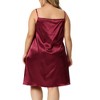 Agnes Orinda Women's Plus Size Lace Spaghetti Lounge Nightgowns - 4 of 4