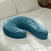 Avana Uno Adjustable Memory Foam Snuggle Pillow for Side Sleepers, Blue - 3 of 4
