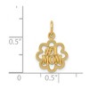 Black Bow Jewelry 14k Yellow Gold #1 Mom Charm or Pendant, 11mm - 4 of 4