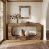 63" Console Table with Storage, 2-Tier Farmhouse Wooden Couch Table Behind Sofa for Entryway, Living Room - 4 of 4