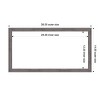 Amanti Art 14"x26" Florence Gray Framed Magnetic Dry Erase Board - 4 of 4