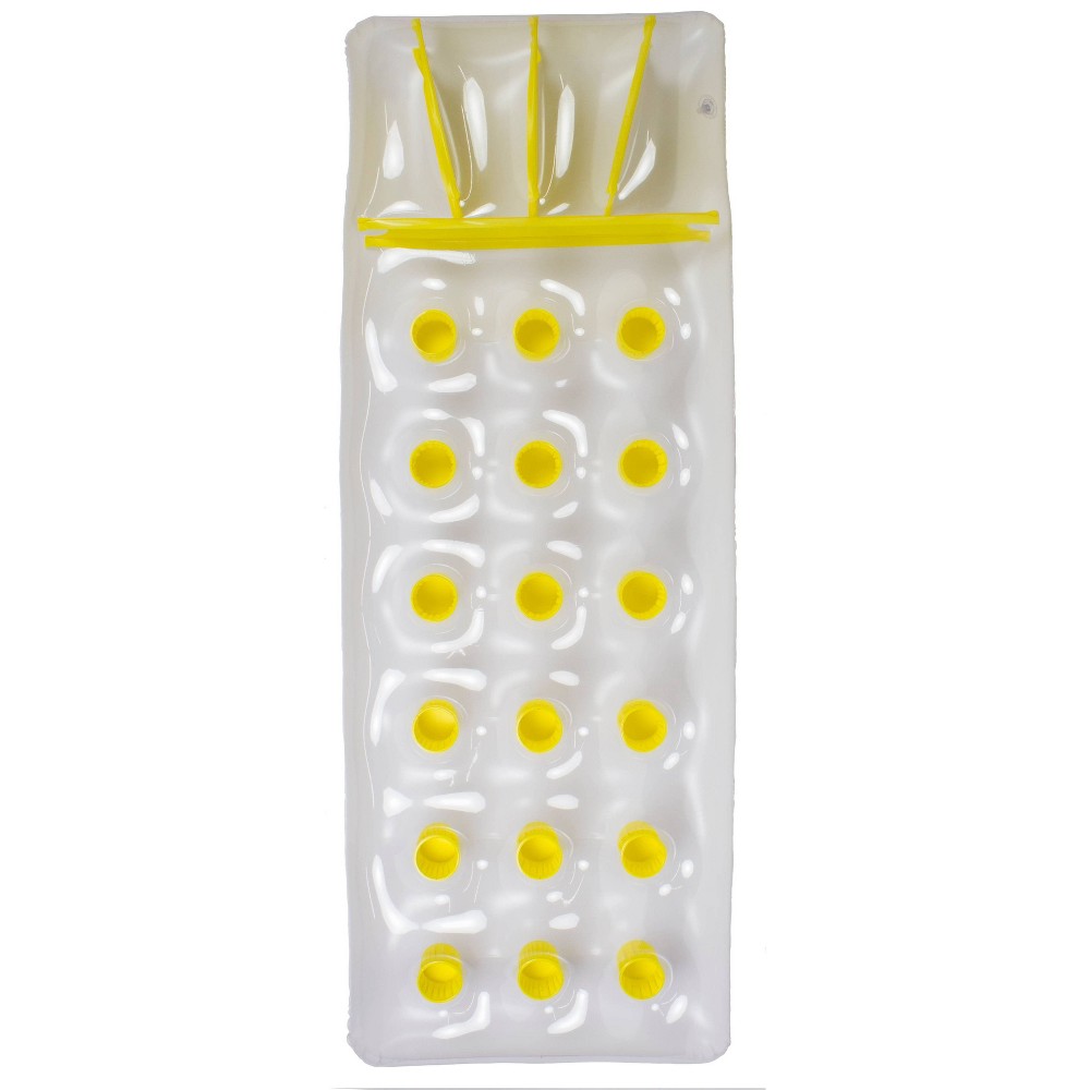 Poolmaster French Pocket Swimming Pool Mattress Float - Yellow