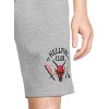 Seven Times Six Stranger Things Men's Hellfire Club Logo Design Casual Lounge Shorts Grey - 2 of 4