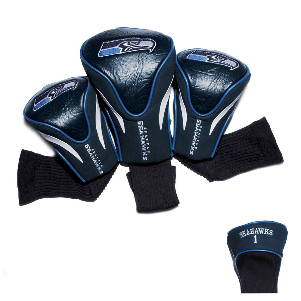 UPC 637556328946 product image for Team Golf - NFL 3 Pack Contour Head Cover, Seattle Seahawks | upcitemdb.com