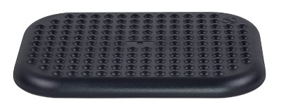 Black Adjustable Ergonomic Foot Rest with Massage Surface