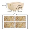 Chic Crate 4Pcs 12x24 Polished Carrara Marble Tiles – Golden Beige Natural Stone Floor - 3 of 4