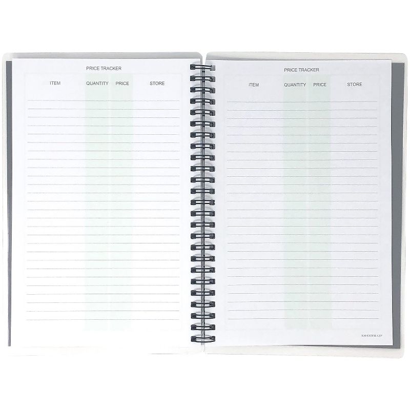 Undated Kahootie Co. 5.5" x 8.5" Meal Planner White (ITKMEALW), 3 of 6