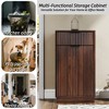 Tilt Out Trash Can Cabinet for 10 Gallon, Hidden Kitchen Garbage Can Cabinet with 1 Drawers, Laundry Hamper - 4 of 4