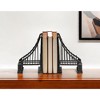 HomeRoots Set of Two 10" Brown Polyresin Decorative Bookends - 2 of 4
