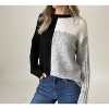 Women's Joanna Color Block Ribbed Sweater - SIX/FIFTY - 3 of 4