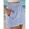 Shorts for Women Summer Casual Lounge Beach Bottoms Pajama Plaid Boxer Shorts - 4 of 4