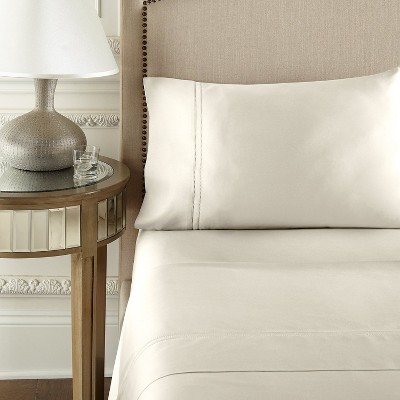 Ivory Queen Egyptian Cotton Sateen Sheet Set