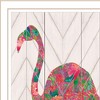 HomeRoots Be A Flamingo White Grooved Frame  Print Wall Art - 4 of 4
