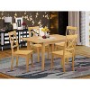 Baroque Dining Set - 5 Piece Table & Chair Set - Oak Finish - Elegant Home Furniture - 2 of 4