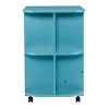 Stradville Expandable Rolling Sewing Table/Craft Station - HZ8665 - Turquoise - SEI - 4 of 4