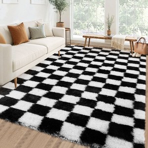 Soft Fluffy Large Rugs for Living Room Shaggy Area Rug - 1 of 4