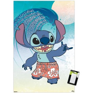 Trends International Disney Lilo And Stitch: Beach Vibes - Hang Loose Unframed Wall Poster Prints - 1 of 4