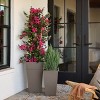 Bloem 20" Tall Finley Square Resin Planter with Optional Knockout Drainage - 2 of 4