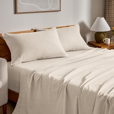 100% Cotton Flannel Sheet Set by Bare Home