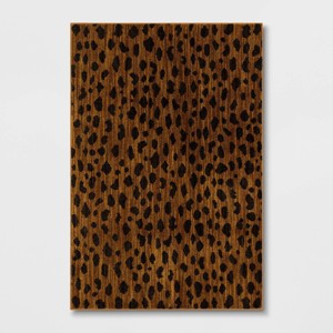 Daffodil Leopard Print Woven Rug - Threshold™ - 1 of 4