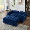 NicBex 52.5" Sofa Bed,Modern Convertible Loveseat Sofa with Adjustable Backrest & Storage Pockets,2-Seater Tufted Couch for Living Room - 2 of 4