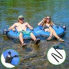 GoSports Heavy-Duty 2 Person Floating River Tube with Premium Canvas Cover-Commercial Grade Double River Tube-Blue - image 2 of 4