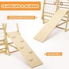 Toddler 7-in-1 Indoor Wooden Climbing Frame Toy Set Climbing Structure with Tent Railing Slide,for Boys and Girls - 4 of 4