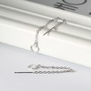 Heart Dangle Treader Earrings for Women Sterling Silver Ginger Lyne Collection - 3 of 4